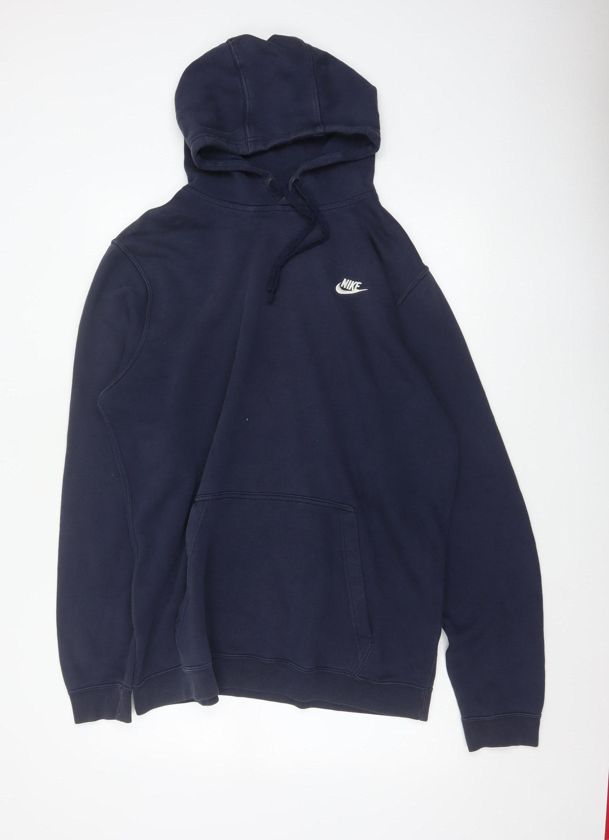 Nike Men’s Blue XL Pullover Hoodie Sports Logo Kangaroo Pocket