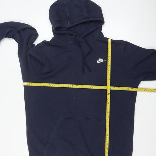 Nike Men’s Blue XL Pullover Hoodie Sports Logo Kangaroo Pocket