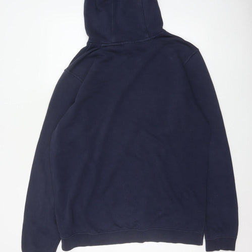 Nike Men’s Blue XL Pullover Hoodie Sports Logo Kangaroo Pocket