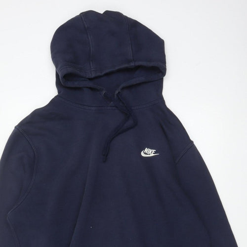 Nike Men’s Blue XL Pullover Hoodie Sports Logo Kangaroo Pocket