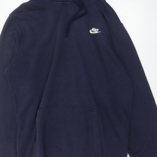 Nike Men’s Blue XL Pullover Hoodie Sports Logo Kangaroo Pocket