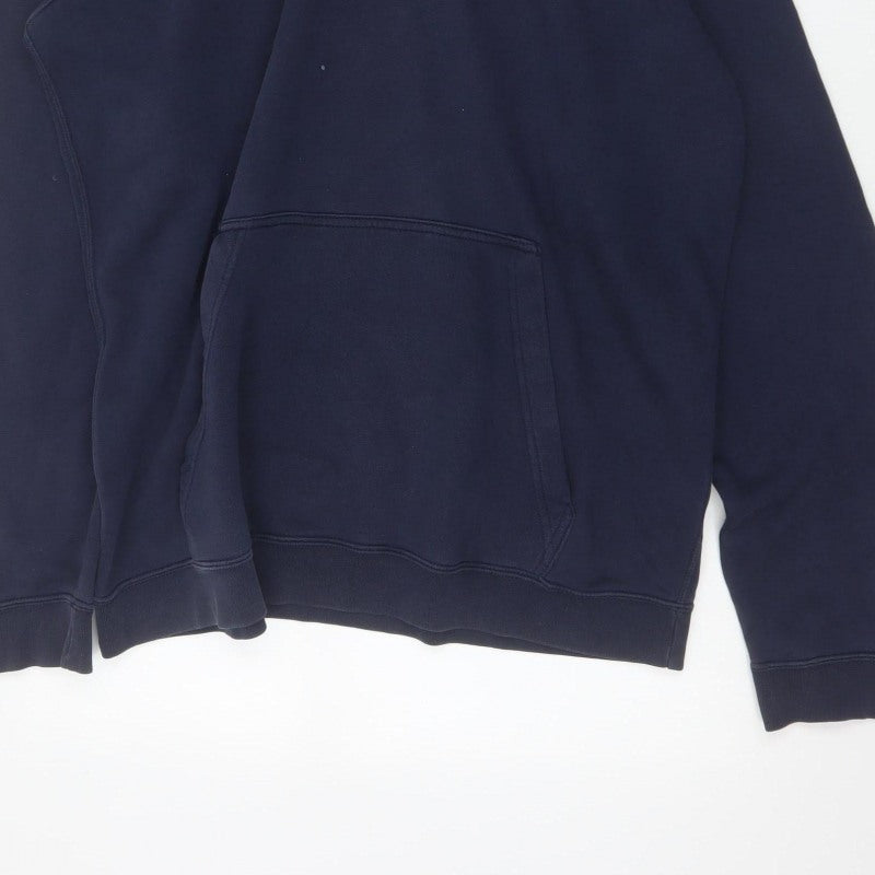 Nike Men’s Blue XL Pullover Hoodie Sports Logo Kangaroo Pocket