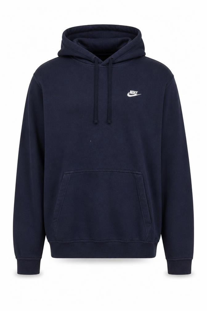 Nike Men’s Blue XL Pullover Hoodie Sports Logo Kangaroo Pocket
