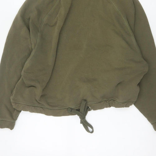F&F Women’s Green UK 14 Pullover Hoodie Drawstring Hem