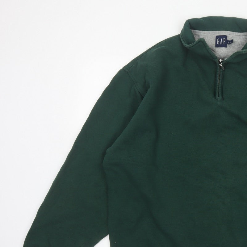 GAP Men's Green XL 1/4 Zip Fleece Pullover Sweatshirt