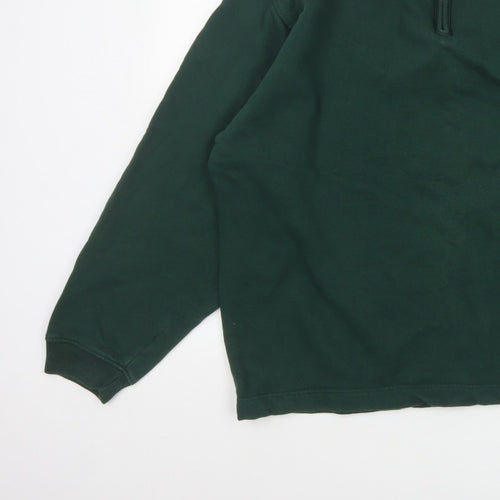 GAP Men's Green XL 1/4 Zip Fleece Pullover Sweatshirt