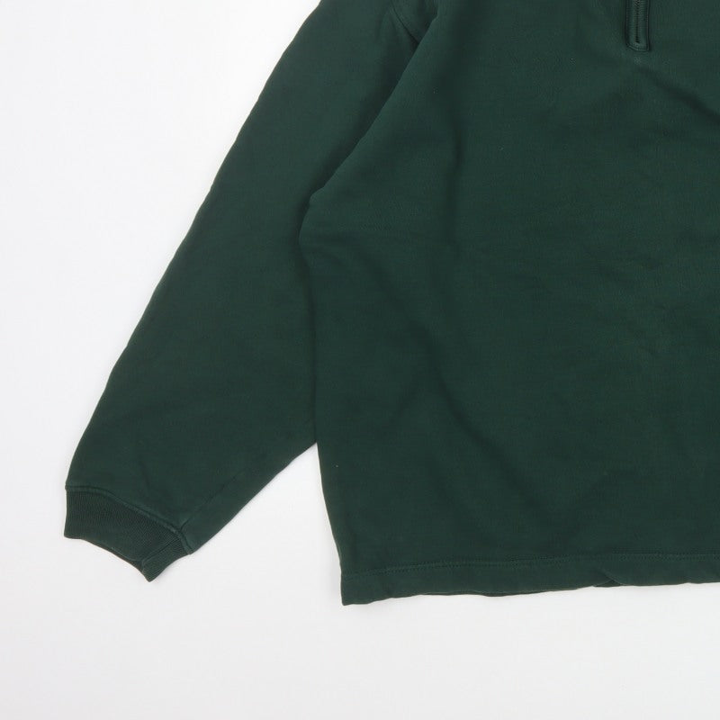 GAP Men's Green XL 1/4 Zip Fleece Pullover Sweatshirt