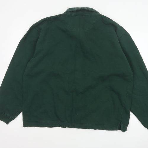 GAP Men's Green XL 1/4 Zip Fleece Pullover Sweatshirt