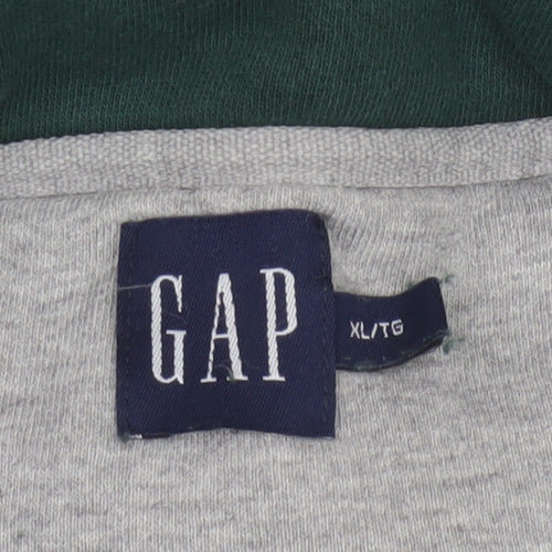 GAP Men's Green XL 1/4 Zip Fleece Pullover Sweatshirt