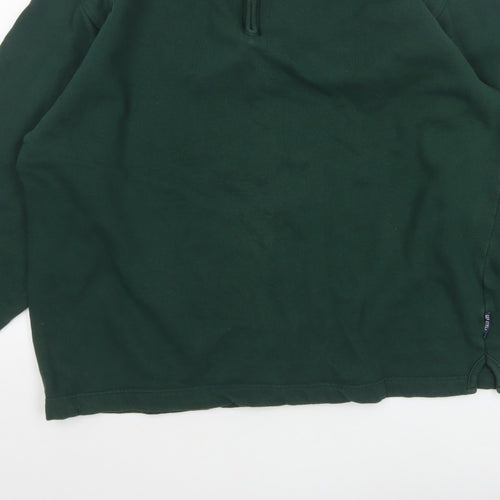 GAP Men's Green XL 1/4 Zip Fleece Pullover Sweatshirt