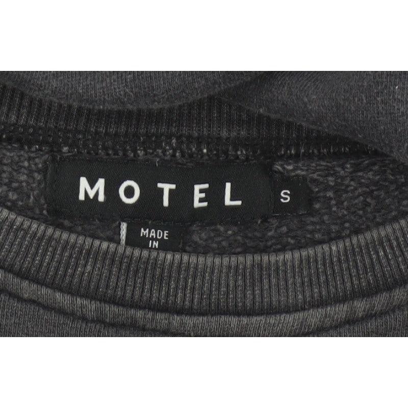 Additional view of Motel Women Black S Angel Graphic Oversized Pullover Sweatshirt