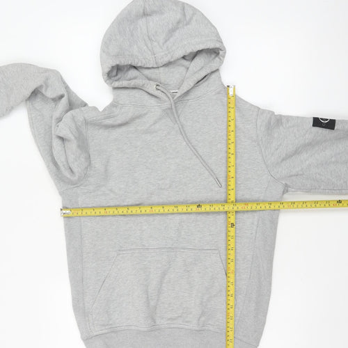 Calvin Klein Jeans Men Grey XS Pullover Hoodie Logo Pocket