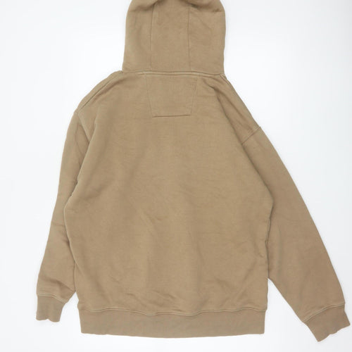 F&F Men’s Beige M New York City Graphic Pullover Hoodie Pockets