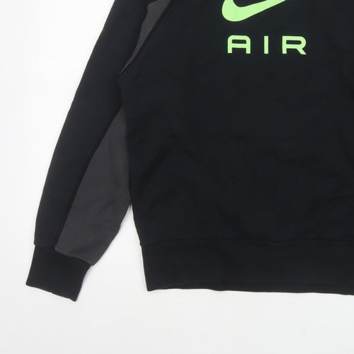 Nike Men’s Black S Pullover Crew Neck Air Logo Sweatshirt