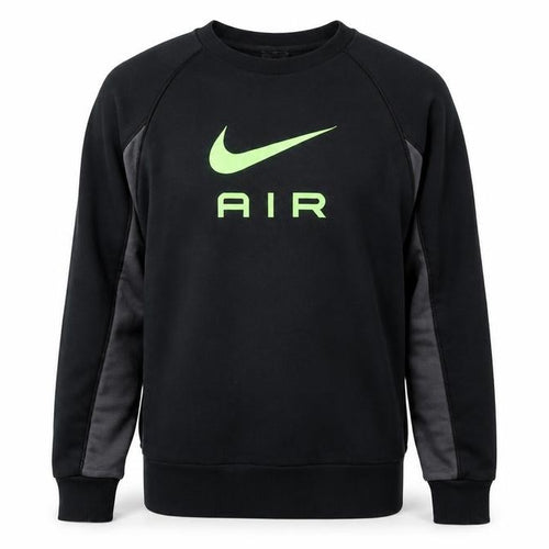 Nike Men’s Black S Pullover Crew Neck Air Logo Sweatshirt