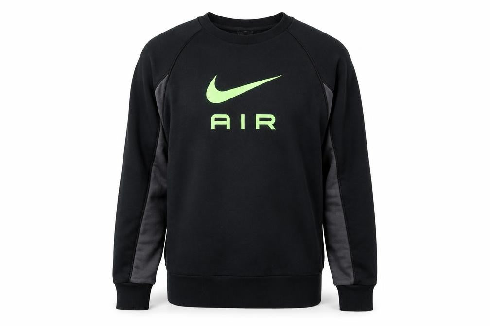 Nike Men’s Black S Pullover Crew Neck Air Logo Sweatshirt