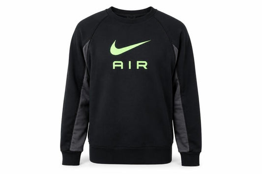 Nike Men’s Black S Pullover Crew Neck Air Logo Sweatshirt