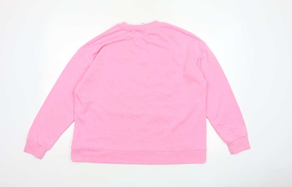 Primark Disney Stitch & Angel Women’s Pink L Pullover Sweatshirt