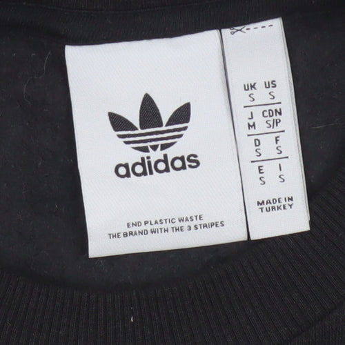 Adidas Men's Black S Berlin Love Your City Graphic Pullover Sweatshirt