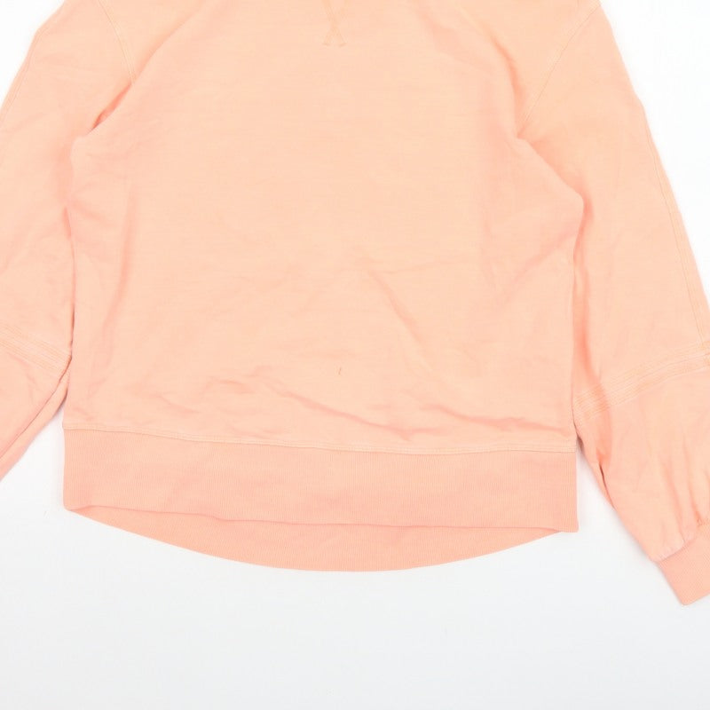 Next Women Pink UK 6 XS Pullover Sweatshirt Balloon Sleeve Cotton