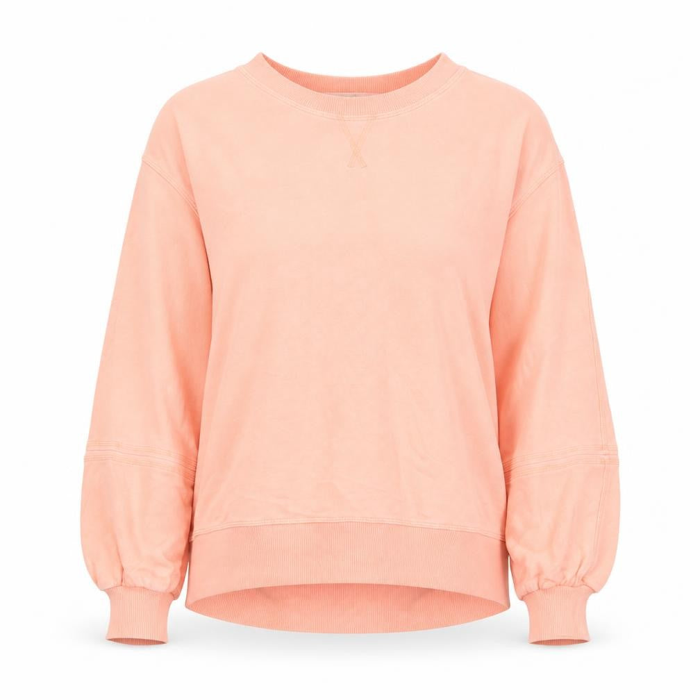 Next Women Pink UK 6 XS Pullover Sweatshirt Balloon Sleeve Cotton