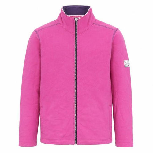 Lazy Jacks Unisex Pink L Full Zip Cotton Basic Jacket Pockets
