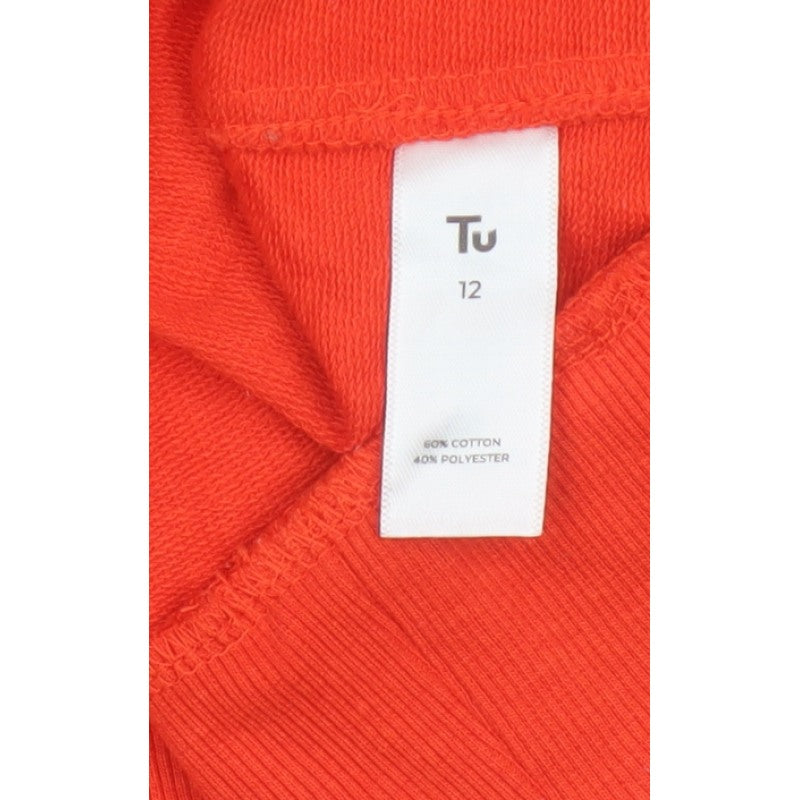 Tu Women’s Red Size 12 Brunch Club Graphic Pullover Sweatshirt
