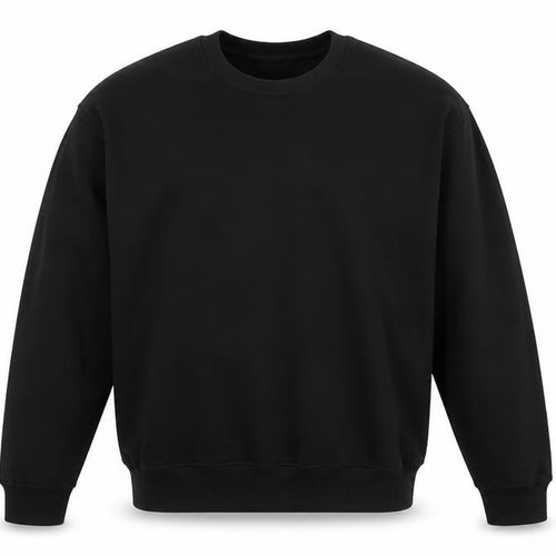 PrettyLittleThing Men’s Black M Crew Neck Pullover Fleece Sweatshirt