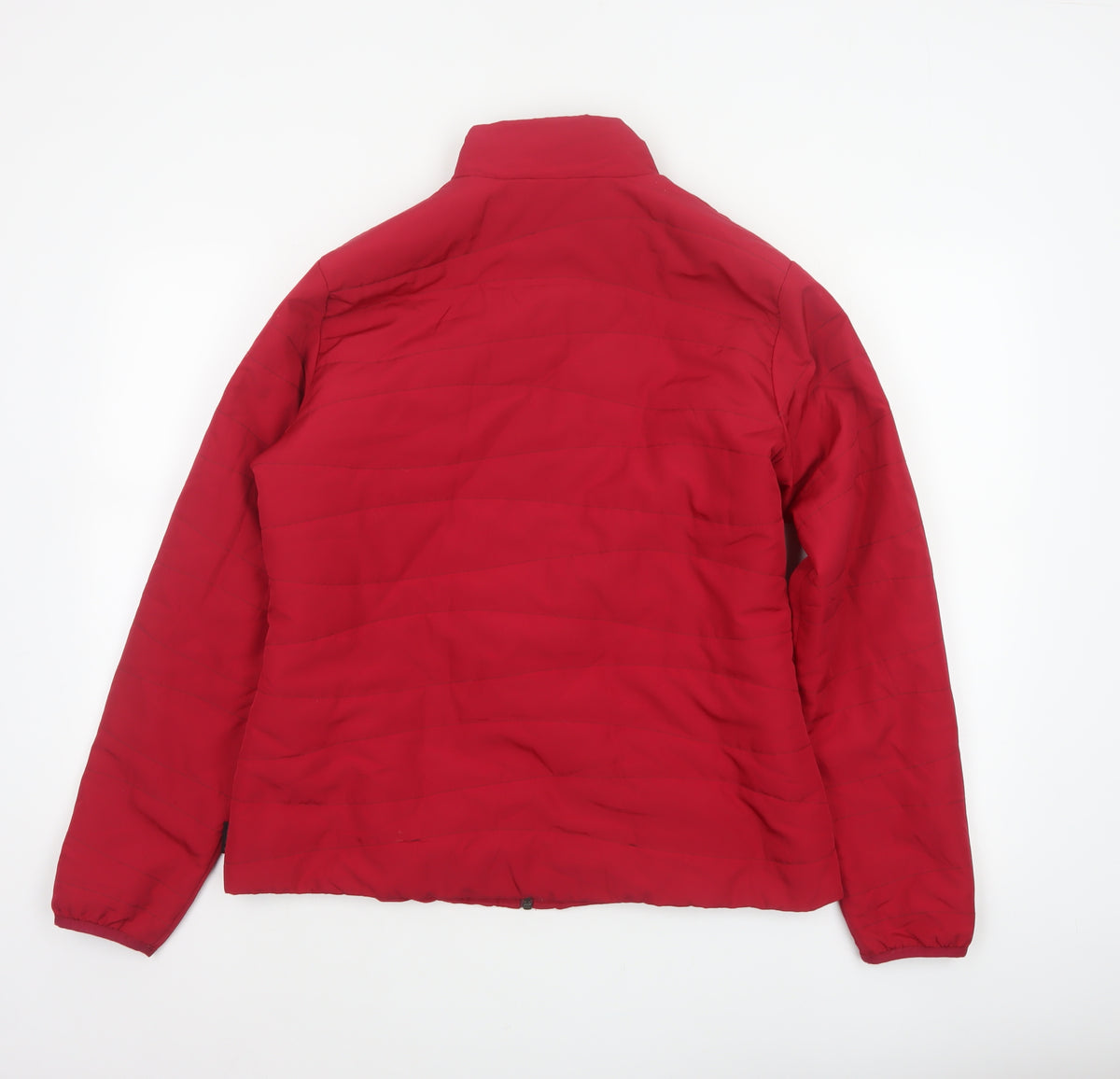 Decathlon Women’s Red UK 12 Quilted Puffer Jacket Zip Pockets