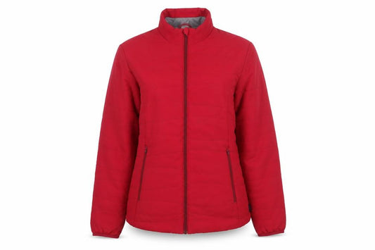 Decathlon Women’s Red UK 12 Quilted Puffer Jacket Zip Pockets
