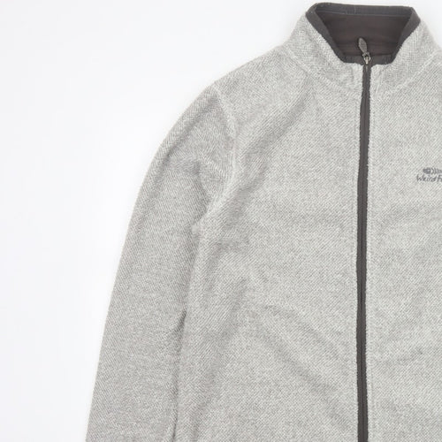Weird Fish Men’s Grey Fleece Full Zip Stand-Up Collar Jacket M