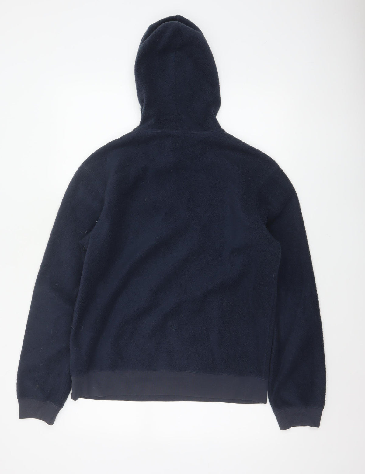 Gap Men’s Blue S Pullover Fleece Hoodie Logo Graphic Pockets