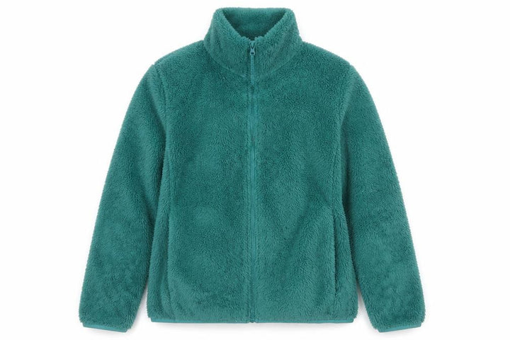 Roman Women’s Green Size S Fleece Zip Pocketed Jacket
