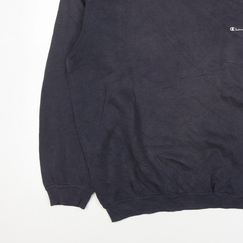 Additional view of Champion Men Blue XL Vintage Crew Neck Logo Pullover Sweatshirt