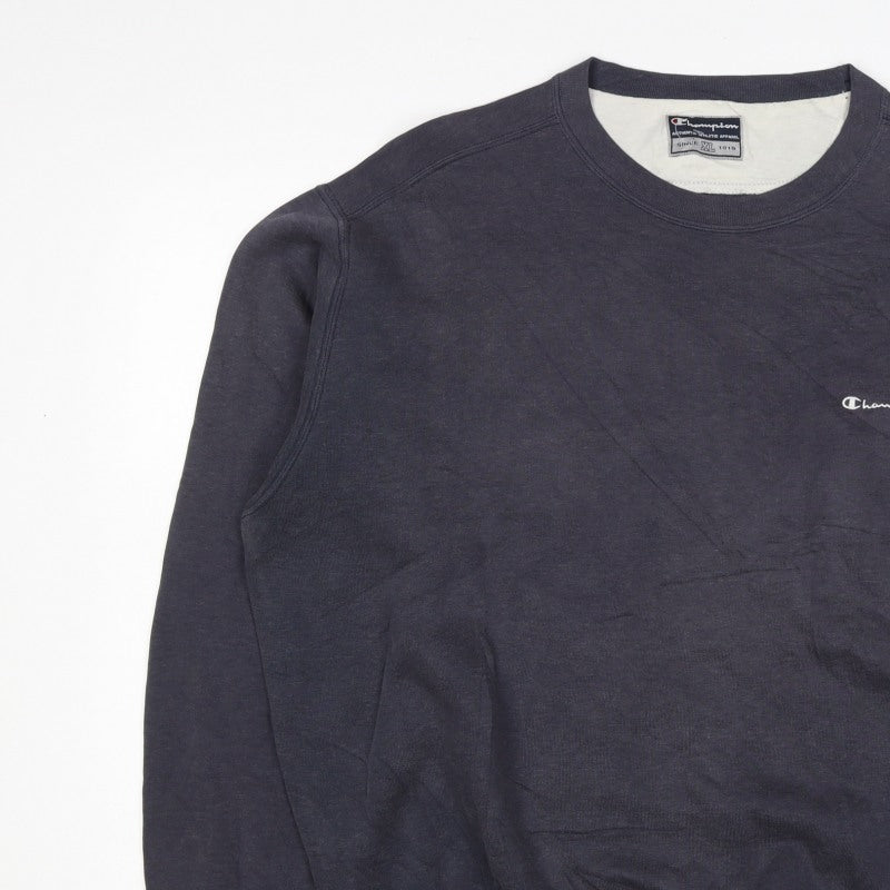 Additional view of Champion Men Blue XL Vintage Crew Neck Logo Pullover Sweatshirt