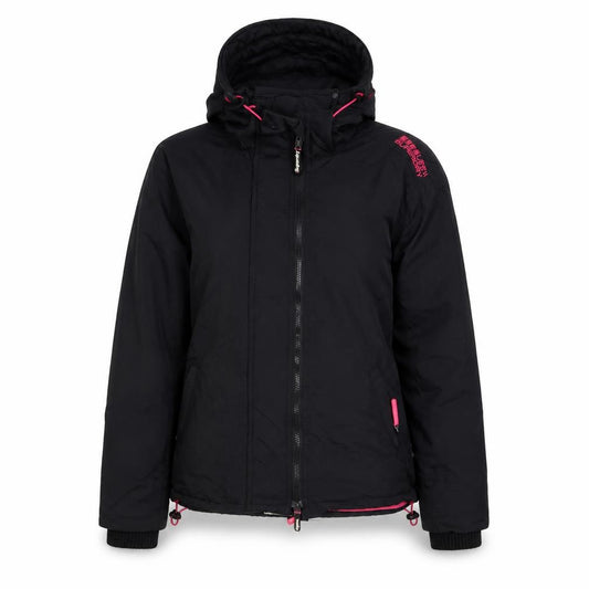 Superdry Women’s Black Pink XL Hooded Windcheater Jacket