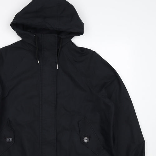 Marks and Spencer Women Black S Stormwear Hooded Parka Rain Jacket