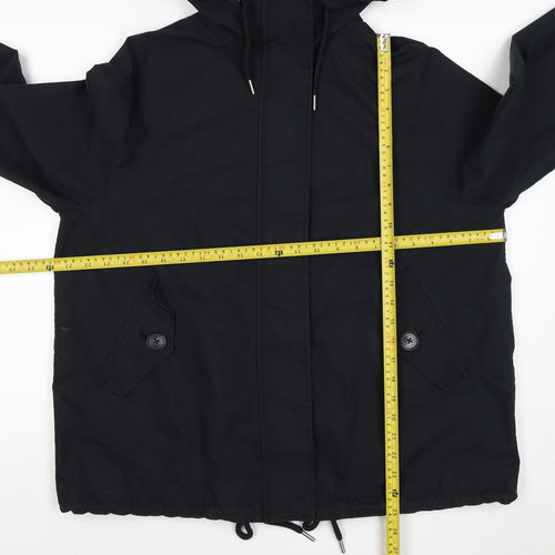 Marks and Spencer Women Black S Stormwear Hooded Parka Rain Jacket
