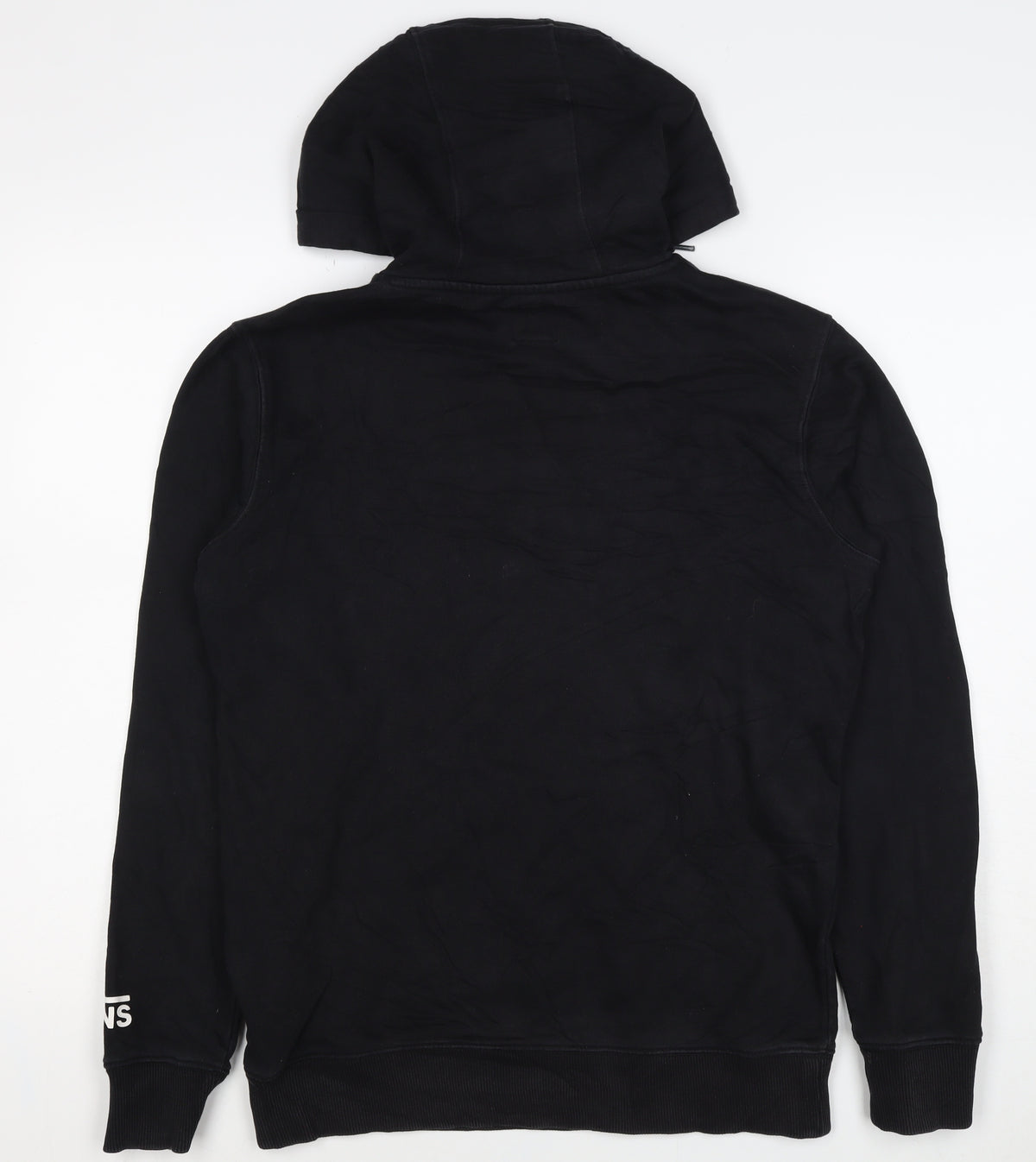 Vans Men's Black XS Pullover Logo Hoodie Cotton Skateboarding