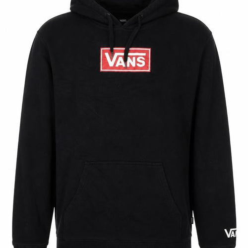 Vans Men's Black XS Pullover Logo Hoodie Cotton Skateboarding