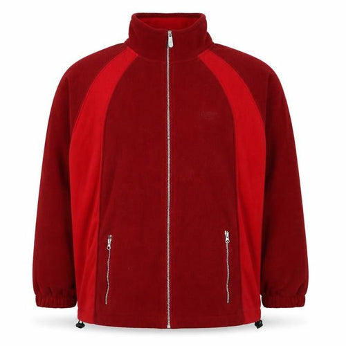 Cotton Traders Men's Red XL Fleece Full Zip Jacket Zipped Pockets