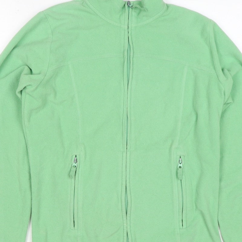 Country Rose Women’s Green M Fleece Full Zip Outdoor Jacket