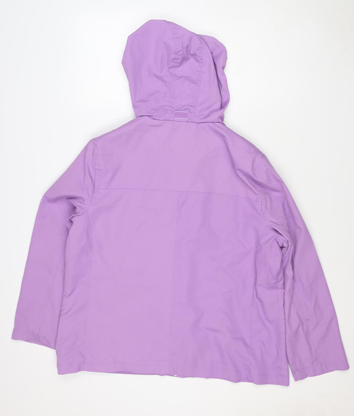 Damart Women’s Purple UK 18 Hooded Rain Jacket Zip Pockets