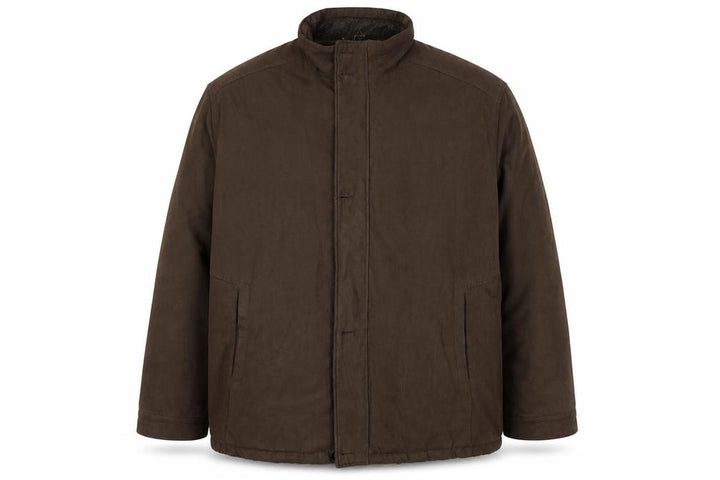 Escape Unisex Adults Brown 3XL Faux Leather Trim Lined Jacket