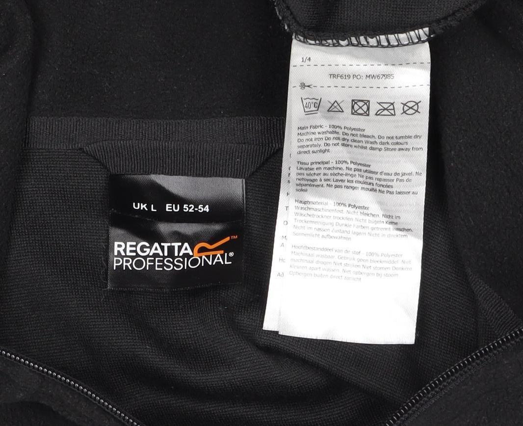 Regatta Professional Men’s Black L Full Zip Fleece Jacket Outdoor