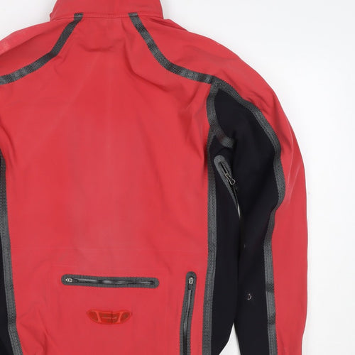 Endura Men’s Red Black M Cycling Windbreaker Full Zip Jacket