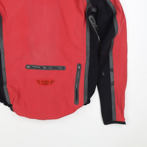 Endura Men’s Red Black M Cycling Windbreaker Full Zip Jacket