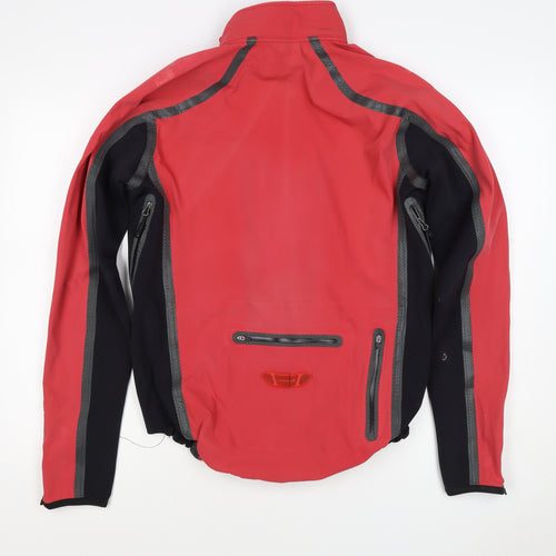 Endura Men’s Red Black M Cycling Windbreaker Full Zip Jacket