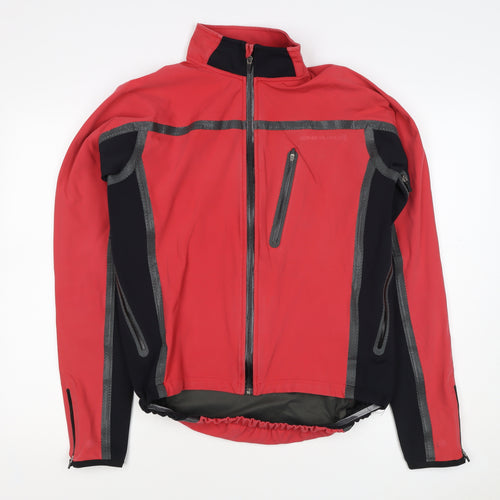 Endura Men’s Red Black M Cycling Windbreaker Full Zip Jacket
