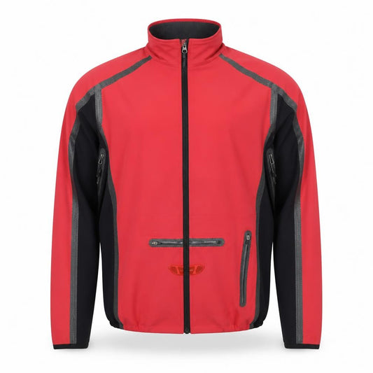 Endura Men’s Red Black M Cycling Windbreaker Full Zip Jacket